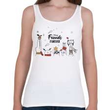 PRINTFASHION Friends forever - Női atléta - Fehér női trikó