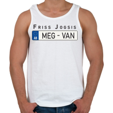PRINTFASHION Friss jogsis - Férfi atléta - Fehér