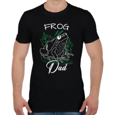 PRINTFASHION Frog Dad - Férfi póló - Fekete férfi póló