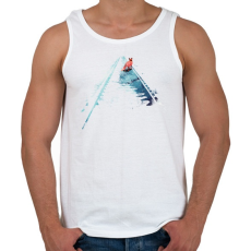 PRINTFASHION From nowhere to nowhere - Férfi atléta - Fehér