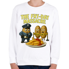PRINTFASHION Fryday massacre... - Gyerek pulóver - Fehér