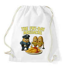 PRINTFASHION Fryday massacre... - Sportzsák, Tornazsák - Fehér tornazsák