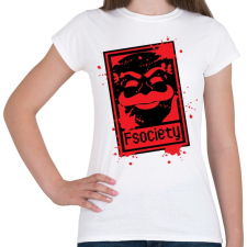 PRINTFASHION Fsociety - Női póló - Fehér női póló