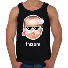 PRINTFASHION fszom 2 - Férfi atléta - Fekete