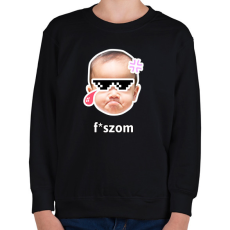 PRINTFASHION fszom 2 - Gyerek pulóver - Fekete