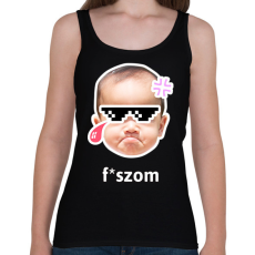 PRINTFASHION fszom 2 - Női atléta - Fekete