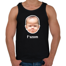 PRINTFASHION fszom - Férfi atléta - Fekete