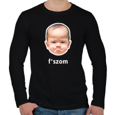 PRINTFASHION fszom - Férfi hosszú ujjú póló - Fekete