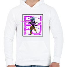 PRINTFASHION Fu minta (Dragon Ball) - Férfi kapucnis pulóver - Fehér