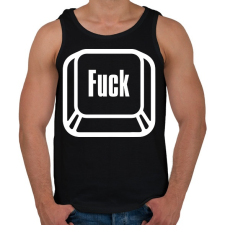 PRINTFASHION Fuck billentyű - Férfi atléta - Fekete atléta, trikó