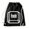 PRINTFASHION Fuck billentyű - Sportzsák, Tornazsák - Fekete