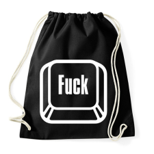 PRINTFASHION Fuck billentyű - Sportzsák, Tornazsák - Fekete tornazsák