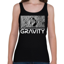 PRINTFASHION Fuck Gravity - Női atléta - Fekete női trikó