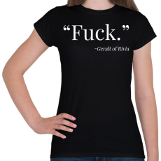 PRINTFASHION Fuck - Női póló - Fekete