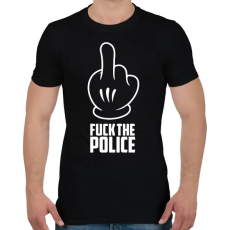 PRINTFASHION Fuck the police - Férfi póló - Fekete