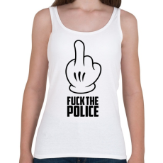 PRINTFASHION Fuck the police - Női atléta - Fehér