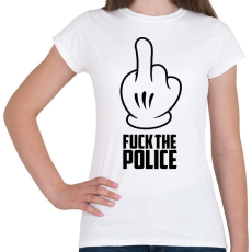 PRINTFASHION Fuck the police - Női póló - Fehér