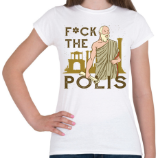PRINTFASHION Fuck the Polis - Női póló - Fehér