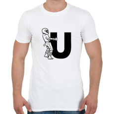 PRINTFASHION Fuck U - Férfi póló - Fehér