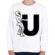 PRINTFASHION Fuck U - Gyerek pulóver - Fehér