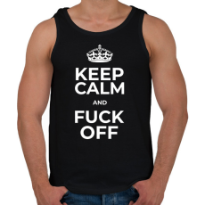 PRINTFASHION FUCK YOU - Férfi atléta - Fekete