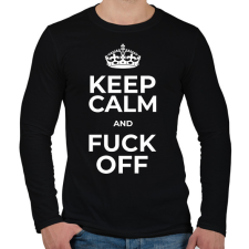 PRINTFASHION FUCK YOU - Férfi hosszú ujjú póló - Fekete férfi póló