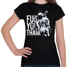 PRINTFASHION Fuck You Thanos - Női póló - Fekete női póló
