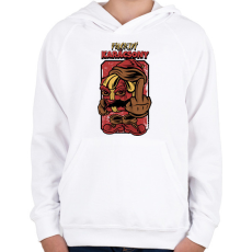 PRINTFASHION FUCKING KARÁCSONY - Gyerek kapucnis pulóver - Fehér