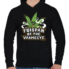 PRINTFASHION Fűispán of the vármegye! - Férfi kapucnis pulóver - Fekete férfi pulóver, kardigán