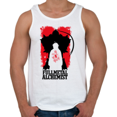PRINTFASHION Fullmetal Alchemist - Férfi atléta - Fehér