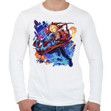 PRINTFASHION Fullmetal Alchemist - Férfi hosszú ujjú póló - Fehér férfi póló