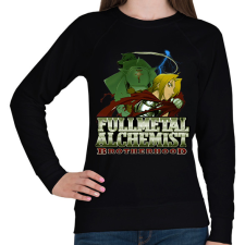 PRINTFASHION Fullmetal Alchemist - Női pulóver - Fekete női pulóver, kardigán