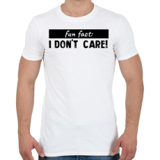 PRINTFASHION Fun fact - Férfi póló - Fehér