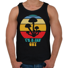 PRINTFASHION Fun guy - Gombász - Férfi atléta - Fekete atléta, trikó