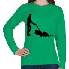 PRINTFASHION Fűnyírás - Női pulóver - Zöld