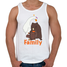 PRINTFASHION Furcsa kis család - Férfi atléta - Fehér atléta, trikó
