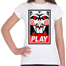 PRINTFASHION Fűrész play - Női póló - Fehér női póló