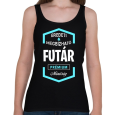 PRINTFASHION Futár prémium minőség - Női atléta - Fekete