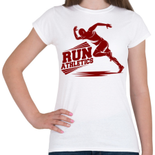PRINTFASHION Futás  - Női póló - Fehér női póló