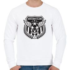 PRINTFASHION Futball klub - Férfi pulóver - Fehér férfi pulóver, kardigán