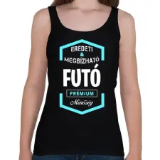 PRINTFASHION Futó prémium minőség - Női atléta - Fekete női trikó