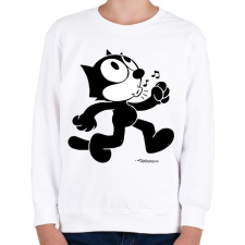 PRINTFASHION Füttyös Félix  - Gyerek pulóver - Fehér gyerek pulóver, kardigán