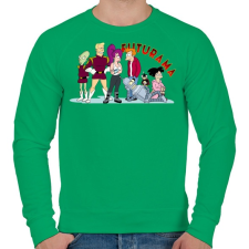 PRINTFASHION Futurama - Férfi pulóver - Zöld férfi pulóver, kardigán