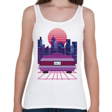 PRINTFASHION Future car - Női atléta - Fehér női trikó