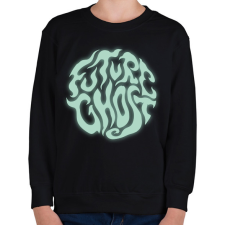 PRINTFASHION Future Ghost - Gyerek pulóver - Fekete gyerek pulóver, kardigán