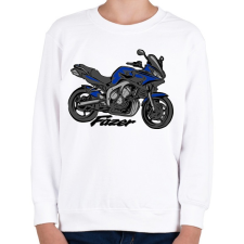 PRINTFASHION fz6kék - Gyerek pulóver - Fehér gyerek pulóver, kardigán