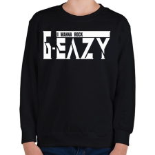 PRINTFASHION G-eazy I wanna rock - Gyerek pulóver - Fekete gyerek pulóver, kardigán
