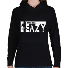 PRINTFASHION G-eazy I wanna rock - Női kapucnis pulóver - Fekete női pulóver, kardigán