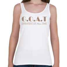 PRINTFASHION G.O.A.T - Női atléta - Fehér