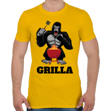 PRINTFASHION G(o)rilla - Férfi póló - Sárga férfi póló